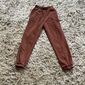 ZARA sweat pants size small brown